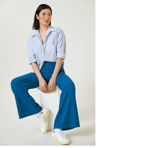 Anthropologie Hutch Stretch Crepe Flair Pants - Picture 3 of 4